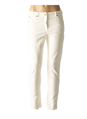 Pantalon casual blanc ELEONORA AMADEI pour femme