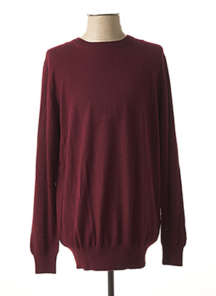 Pull col rond rouge DSTREZZED pour homme
