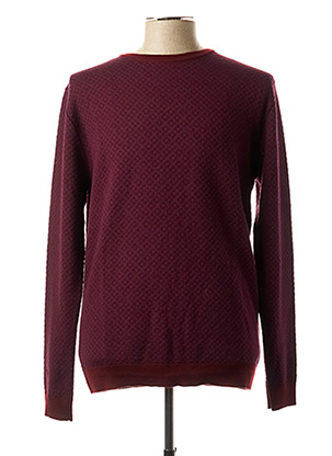 Pull col rond rouge DIKTAT pour homme
