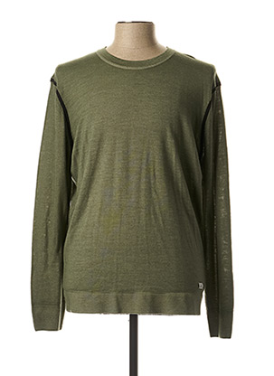 Pull col rond vert C.P. COMPANY pour homme