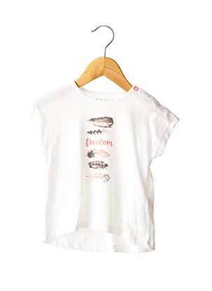 T-shirt manches courtes blanc ESPRIT pour fille