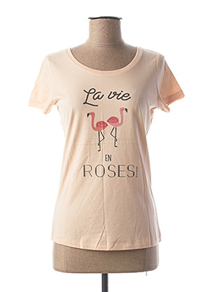 T-shirt manches courtes rose FILLANDISES pour femme