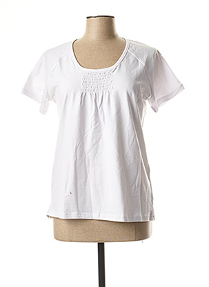 T-shirt manches courtes blanc ERIC TABARLY pour femme