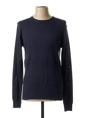 Pull col rond bleu EBOUND pour homme