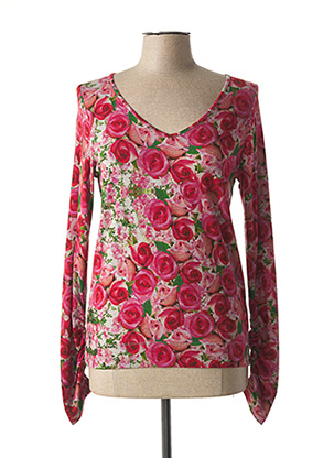 T-shirt manches longues rose CAP JULUCA pour femme