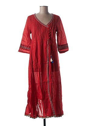 Robe longue rouge RHUM RAISIN pour femme