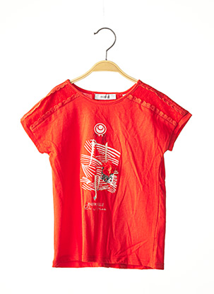 T-shirt manches courtes rouge MARESE pour fille