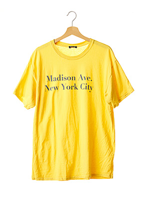 T-shirt manches courtes jaune BOOHOO pour femme