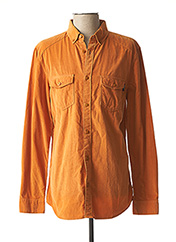 Chemise manches longues orange TIBET pour homme seconde vue