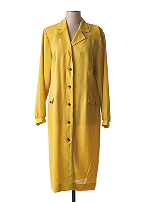 Manteau long jaune CHARLES GUITARD pour femme