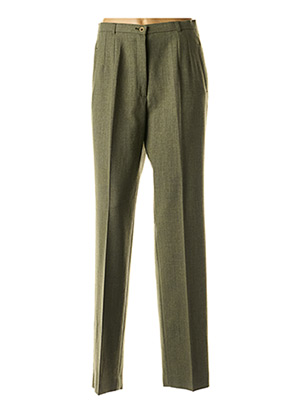 Pantalon casual vert BRUNO SAINT HILAIRE pour femme