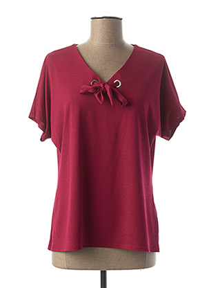 T-shirt manches courtes rose A PARIS pour femme