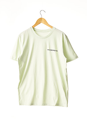 T-shirt manches courtes vert SANS MARQUE pour femme