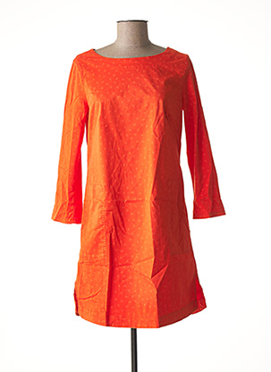 Robe mi-longue orange DENIM &DRESS pour femme