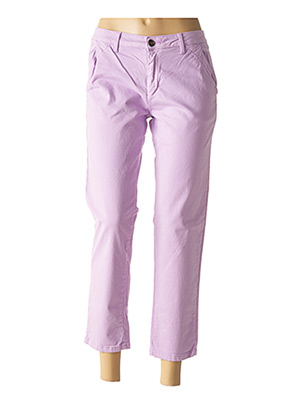 Pantalon droit violet REIKO pour femme