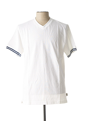T-shirt manches courtes blanc CHAIRMAN pour homme