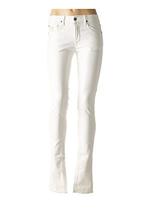 Jeans coupe slim blanc APRIL 77 pour femme