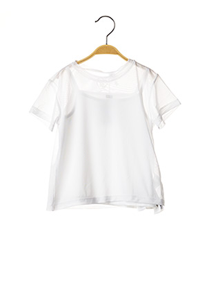 T-shirt manches courtes blanc CHICCO pour fille