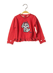 Pull col rond rouge CHICCO pour fille seconde vue