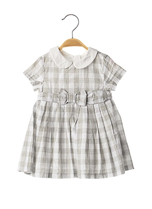 Robe courte gris CHICCO pour fille