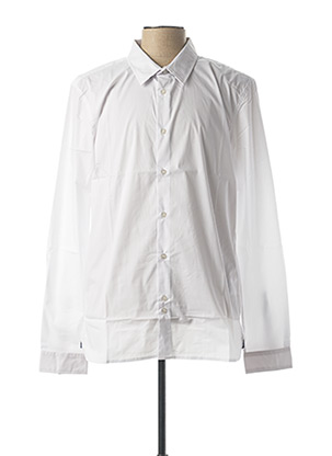 Chemise manches longues blanc TEDDY SMITH pour homme
