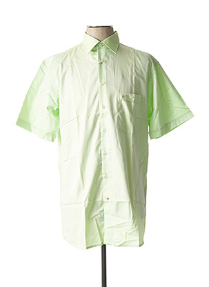 Chemise manches courtes vert JEAN CHATEL pour homme