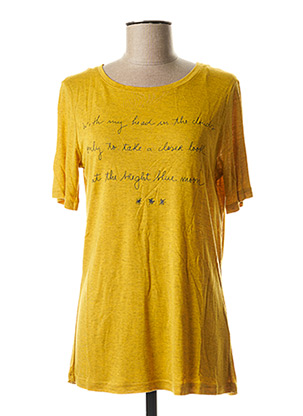 T-shirt jaune GEISHA pour femme