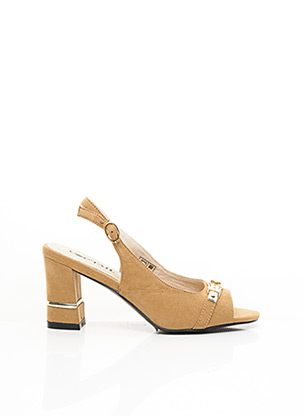 Sandales/Nu pieds beige COC'TAIL pour femme