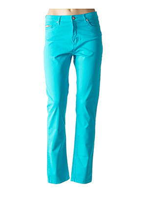 Pantalon droit bleu FUEGO WOMAN pour femme