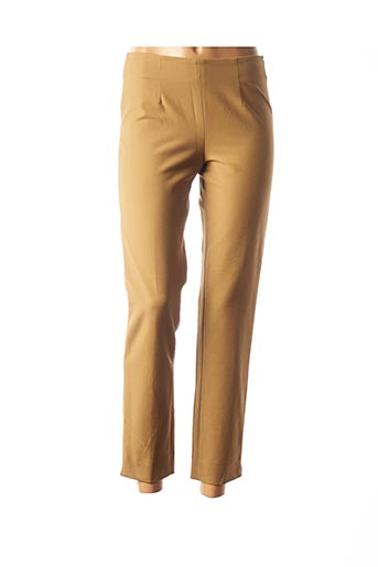 Pantalon casual beige ROSSO 35 pour femme