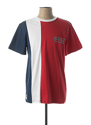 T-shirt manches courtes rouge BRAZ pour homme