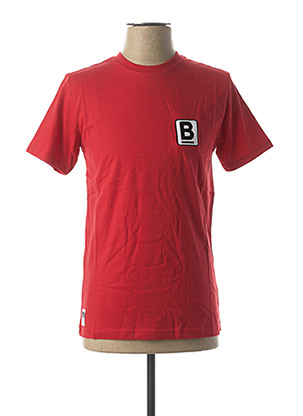 T-shirt manches courtes rouge BRAZ pour homme