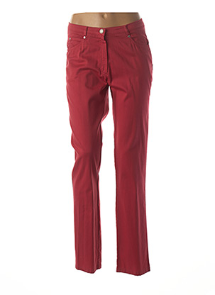 Pantalon slim rouge FRANCE RIVOIRE pour femme