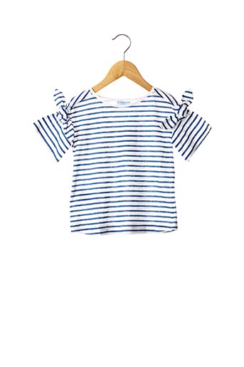 T-shirt manches courtes bleu MAYORAL pour fille