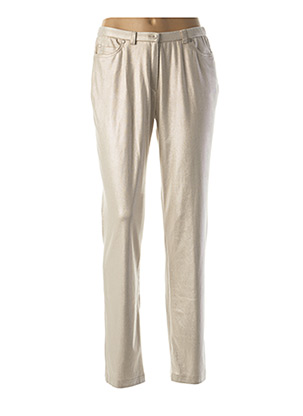 Pantalon slim beige MERI & ESCA pour femme