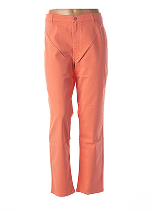 Pantalon droit orange SAINT HILAIRE pour femme