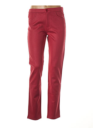 Pantalon slim rouge MULTIPLES pour femme