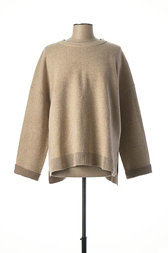 Pull col rond beige WEEKEND MAXMARA pour femme