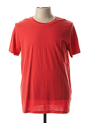 T-shirt manches courtes rouge SCOTCH & SODA pour homme seconde vue