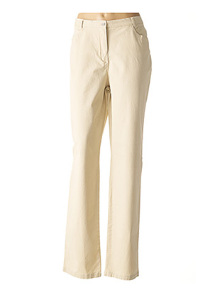 Pantalon casual beige BLEU DE SYM pour femme
