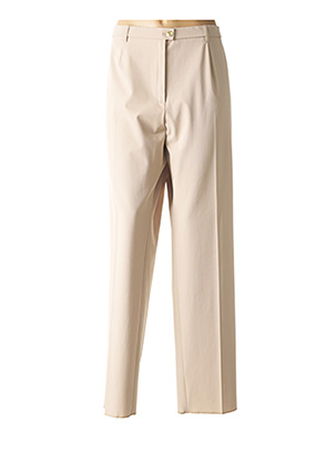 Pantalon droit beige K'TENDANCES pour femme