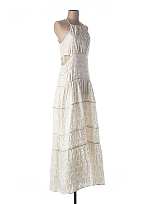 Robe longue blanc BELAIR pour femme