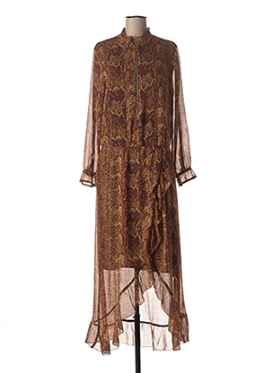 Robe longue marron COSTER COPENHAGEN pour femme