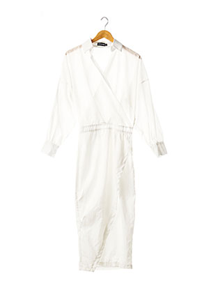 Robe mi-longue blanc PRETTY LITTLE THING pour femme