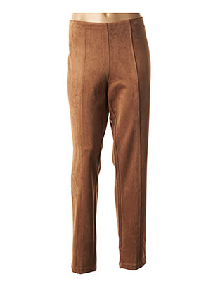 Pantalon casual marron FDJ (FRENCH DRESSING JEANS) pour femme