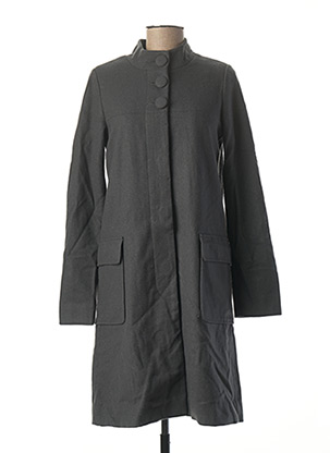 Manteau long gris SCHOOL RAG pour femme