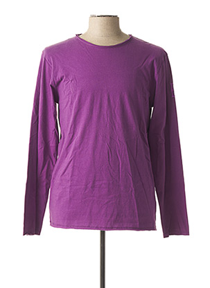 T-shirt manches longues violet BIAGGIO pour homme
