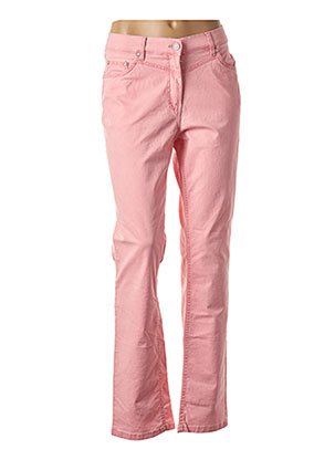 Pantalon droit rose RICHY pour femme