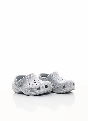 Sandales/Nu pieds gris CROCS pour enfant