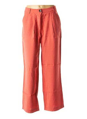 Pantalon droit orange LA FEE MARABOUTEE pour femme